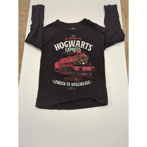 New Without Tags Harry Potter 4/5 Hogwarts Express Long Sleeve Black Tee